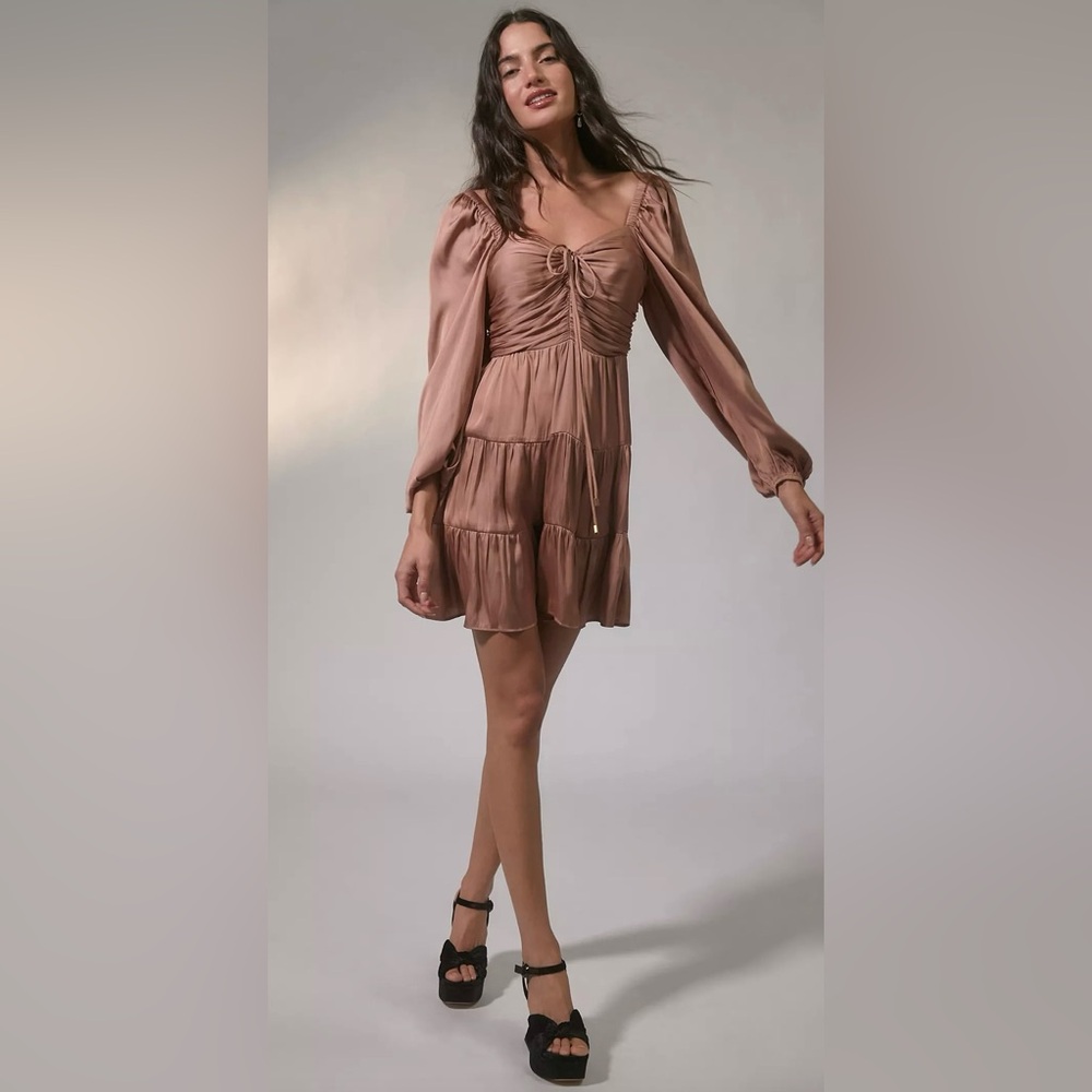 Revolve Mink Pink NWT Rose Regal Babydoll Dress SZ S Revolve